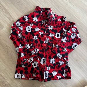 Disney Mickey Mouse Red Black White Soft Pajama Loungewear Sleepwear XS